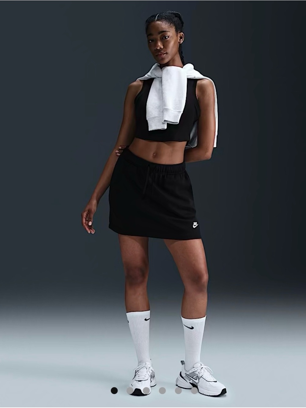 Nike Womens Club Fleece Athletic Skirt with Logo NWT medium